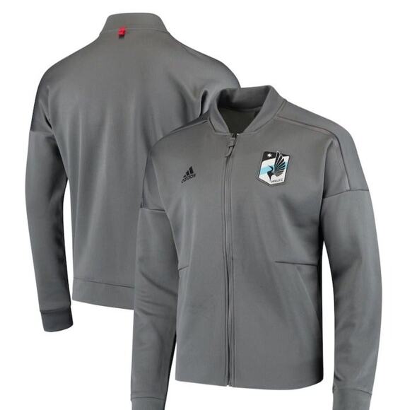 Minnesota United FC adidas Anthem Full-Zip Z.N.E. Jacket - Gray - Picture 3 of 3